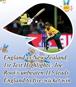 Today cricket test match score