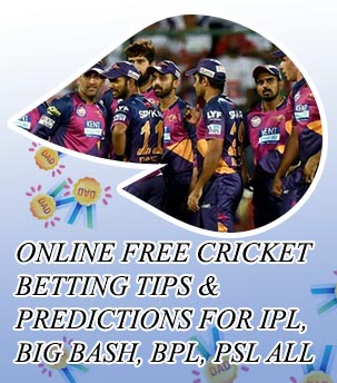 Today ipl match bet rate
